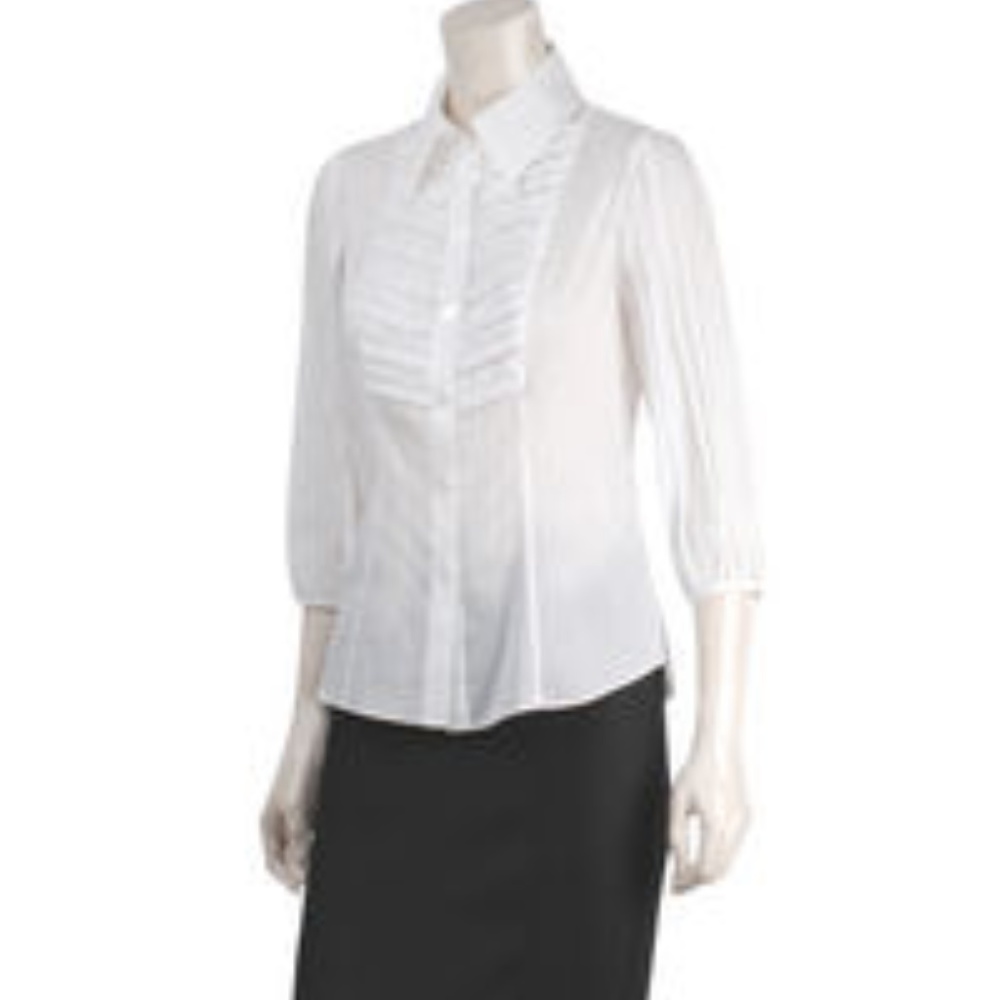 DIANE von FURSTENBERG AVALON WHITE TOP - size 4